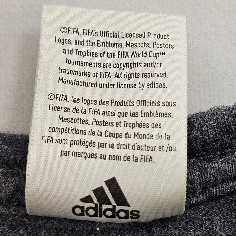 FIFA World Cup Russia 2018 adidas Gray Short Sleeve T-Shirt Men's M/L